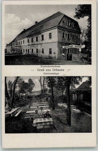 Grüssau Krzeszow Foto AK Gasthaus Niederkretscham