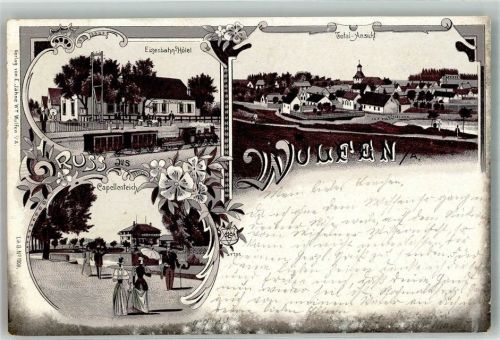 Wulfen 1900 Eisenbahn-Hotel Capellenteich