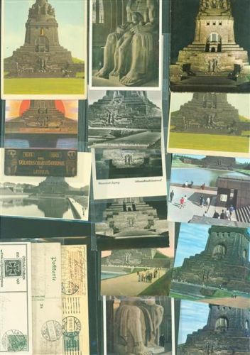 Völkerschlachtsdenkmal Lot mit 30 AK und 1 Foto Völkerschlachtsdenkmal Posten 21 bis 100 AK