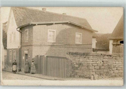 06571 O4731 Donndorf , Unstrut 1912 Privatfoto AK Wohnhaus Schmidt Pfarrstrasse 69