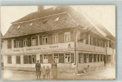 Jux Gasthaus-Metzgerei zum Löwen Ort handschriftlich