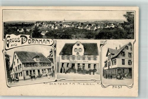 Dornhan 1911 Gasthaus zur Linde Gasthaus zum Lamm Post