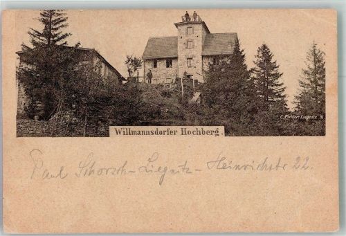 Willmannsdorf Willmannsdorfer Hochberg Druckdatum 1891