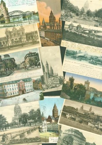 Mainz Lot mit 46 AK teils mit Gebrauchsspuren
