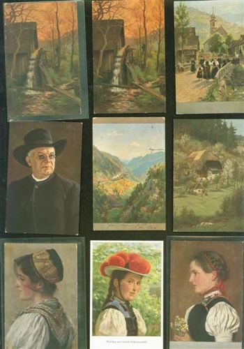 Lot mit 16 AK Schwarzwald
