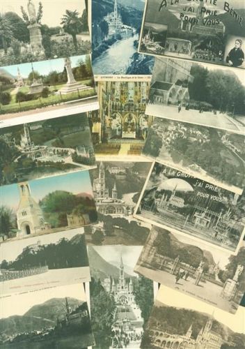Lourdes Lot mit 31 AK teils mit Gebrauchsspuren