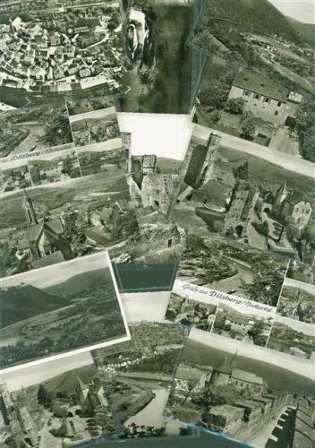 Dilsberg Lot mit 50 AK Burgfeste Metzverlag viele mehrfach