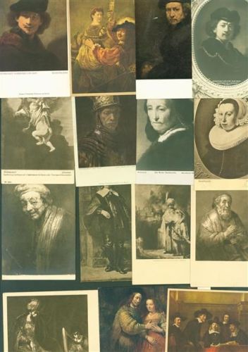 Lot mit 32 AK Rembrandt einige mehrfach