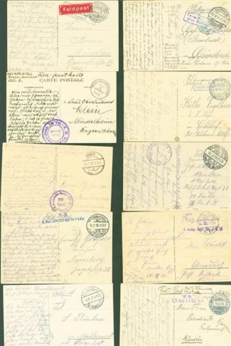 Lot mit 30 AK Frankreich Westfront