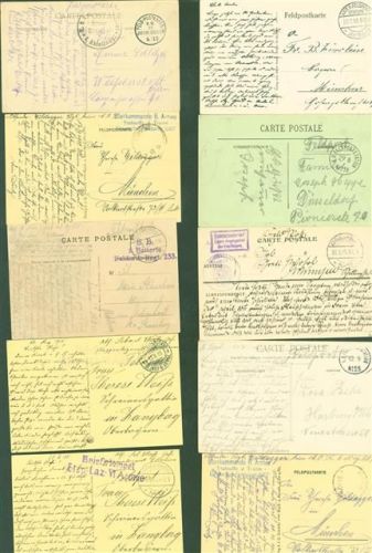 Lot mit 30 AK Frankreich Westfront