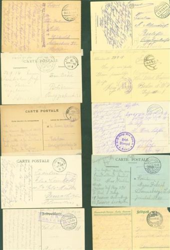 Lot mit 30 AK Frankreich Westfront