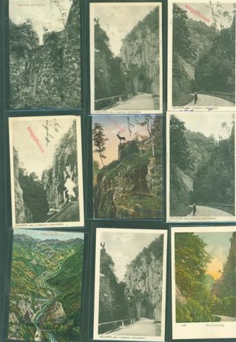 Höllental Lot mit 24 AK und 7 Fotos Originale aus dem Archiv des Metzverlages Klebereste rückseitig