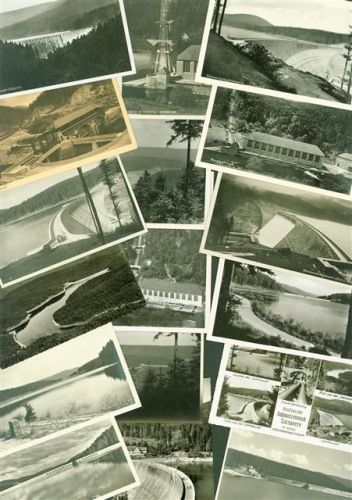 Schwarzenbach Lot mit 38 AK und 1 Foto 7x6 cm Talsperre