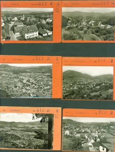 Selbach Lot mit 6 AK Musterkarten Original aus Metzarchiv Bestellvorgänge und Auflagenzahlen