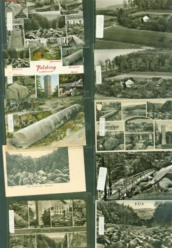 Felsberg Lot mit 40 AK Originale aus dem Archiv eines Ansichtkartenverlages Klebereste rückseitig