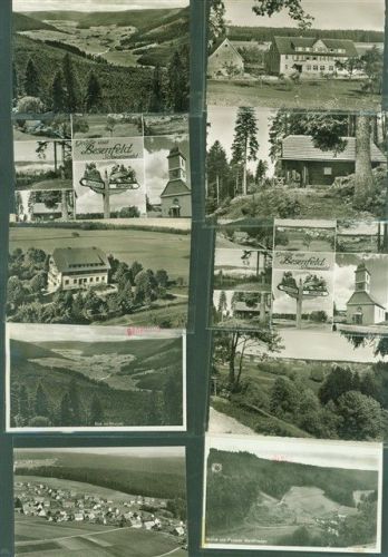 Besenfeld Lot mit 19 AK Originale aus dem Archiv des Metzverlags Klebereste rückseitig