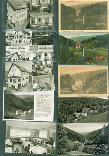 Kapfenhardt Lot mit 19 AK Originale aus dem Archiv des Metzverlages Klebereste rückseitig