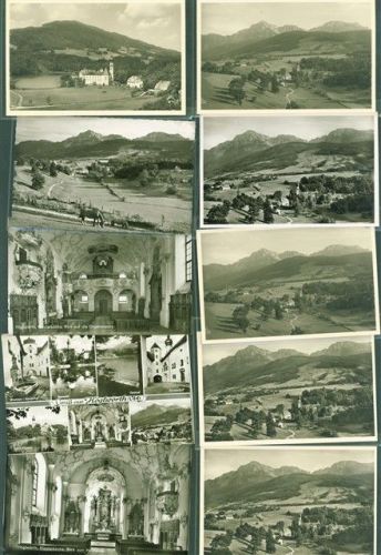 83454 W8233 Höglwörth b Bad Reichenhall Lot mit 14 AK und 10 Fotos 6x9cm Kloster