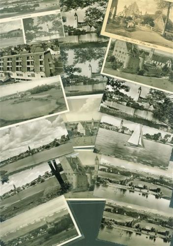 Kißlegg Lot mit 43 AK Original aus Musterbuch des Metz Verlages rückseitig Haftspuren