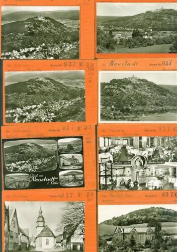 64747 W6127 Neustadt , Odenw Kleinposten bis 20 Lot mit 13 AK Musterkarten Original aus Metzarchiv Bestellvorgänge und Auflagenzahlen
