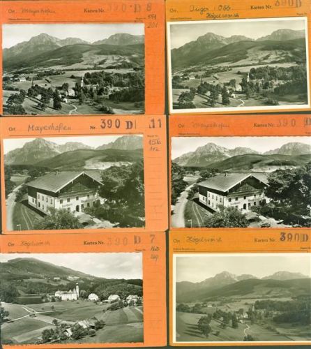 83454 W8233 Höglwörth b Bad Reichenhall Kleinposten bis 20 Lot mit 12 AK Musterkarten Original aus Metzarchiv Bestellvorgänge und Auflagenzahlen