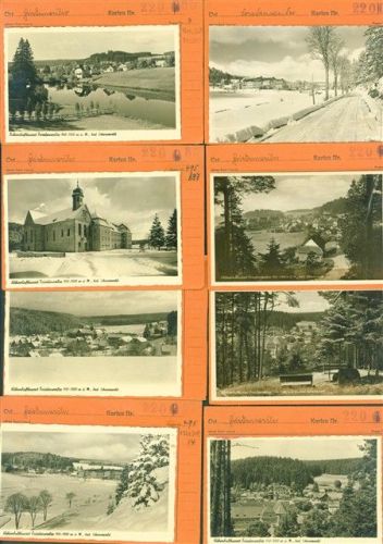 Friedenweiler Lot mit 15 AK Musterkarten Original aus Metzarchiv Bestellvorgänge und Auflagenzahlen