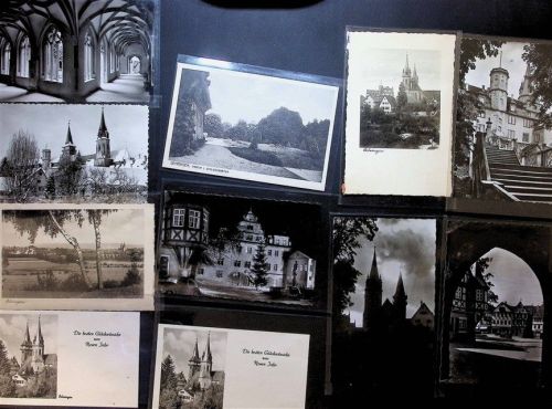 Öhringen Lot mit 16 und 2 Fotos AK oft mit Kleberesten rückseitig
