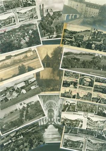 73479 W7090 Ellwangen Jagst Lot mit 30 AK Originale aus dem Archiv eines Ansichtskartenverlages Klebereste rückseitig