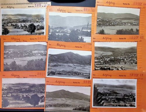 Kötzting Lot mit 15 AK Musterkarten Original aus Metzarchiv Bestellvorgänge und Auflagenzahlen