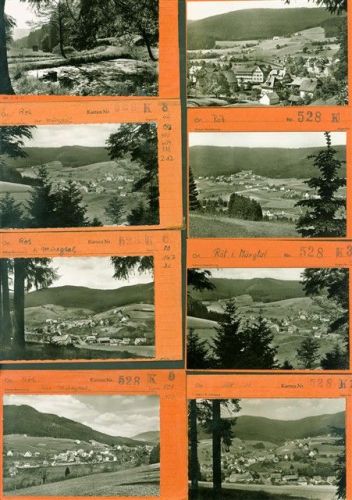 Röt Lot mit 14 AK Musterkarten Original aus Metzarchiv Bestellvorgänge und Auflagenzahlen