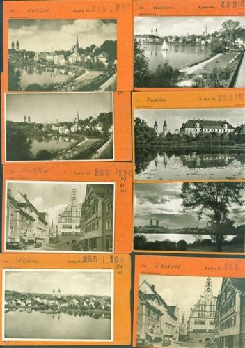 Bad Waldsee Lot mit 15 AK Musterkarten Original aus Metzarchiv Bestellvorgänge und Auflagenzahlen