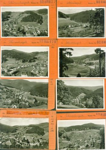 Schönmünzach Lot mit 14 AK Musterkarten Original aus Metzarchiv Bestellvorgänge und Auflagenzahlen