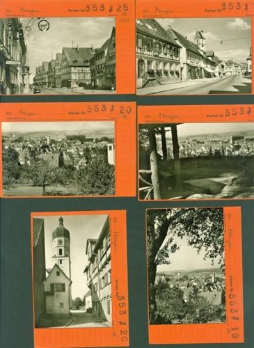 88512 W7947 Mengen , Württ Kleinposten bis 20 Lot mit 8 AK Musterkarten Original aus Metzarchiv Bestellvorgänge und Auflagenzahlen