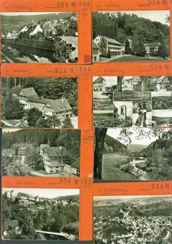 Wildberg Lot mit 15 AK Musterkarten Original aus Metzarchiv Bestellvorgänge und Auflagenzahlen