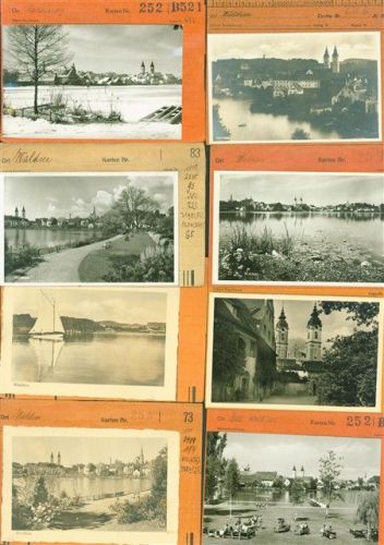 Bad Waldsee Lot mit 15 AK Musterkarten Original aus Metzarchiv Bestellvorgänge und Auflagenzahlen
