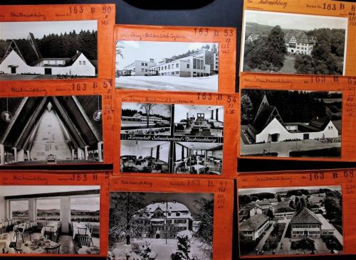 Neutrauchburg Lot mit 15 AK Musterkarten Original aus Metzarchiv Bestellvorgänge und Auflagenzahlen