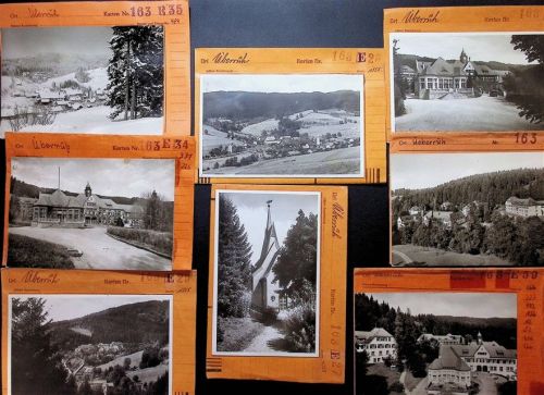 88316 W7972 Überruh Kleinposten bis 20 Lot mit 12 AK Musterkarten Original aus Metzarchiv Bestellvorgänge und Auflagenzahlen