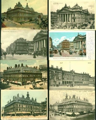 Börse Deutschland + Frankreich Lot mit 42 AK, 1901-1920 sehr wenige danach; überwiegend gute Erhaltung, ca. Hälfte gelaufen