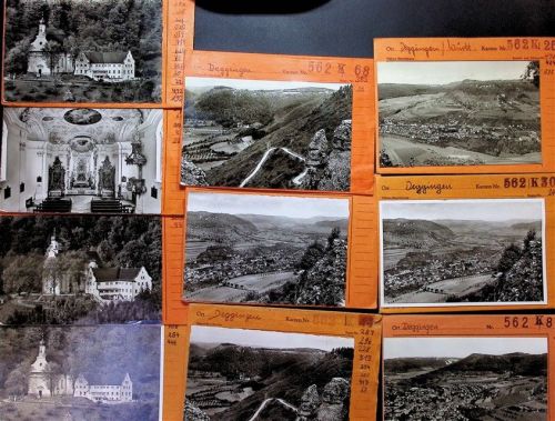 Deggingen Lot mit 16 AK Musterkarten Original aus Metzarchiv Bestellvorgänge und Auflagenzahlen