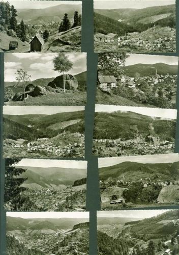 76596 W7564 Bermersbach , Murgtal Kleinposten bis 20 Lot mit 19 AK Originale aus dem Archiv des Metzverlages viele mehrfach