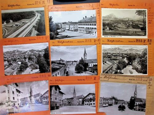 83607 W8150 Holzkirchen , Oberbay Kleinposten bis 20 Lot mit 12 AK Musterkarten Original aus Metzarchiv Bestellvorgänge und Auflagenzahlen