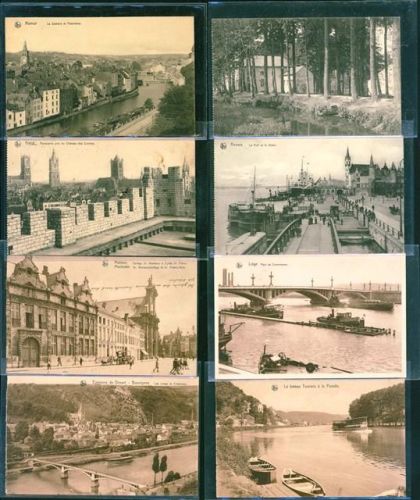 Belgien gem. Lot mit 56 AK, 1915 - ca. 1920; übewiegend gute Erhaltung, teils gelaufen