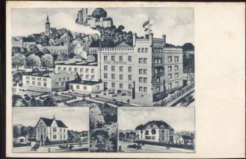 Herrnhut um 1910 Metallknopf-Fabrik, Burg, Villa Mariaschein