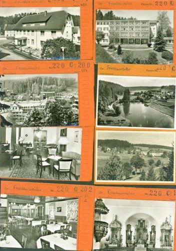 Friedenweiler Lot mit 16 AK Musterkarten Original aus Metzarchiv Bestellvorgänge und Auflagenzahlen
