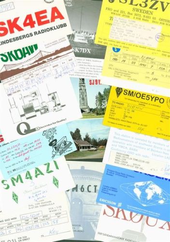 Lot mit 45 QSL-Karten Schweden KEINE AK