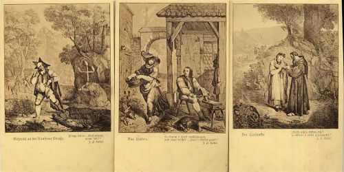 Schopfheim Lot mit 7 Ak Hebelpostkarten 1, 4 bis 7, 9 und 10