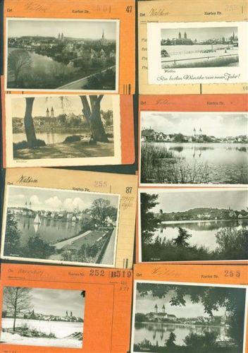 Bad Waldsee Lot mit 15 AK Musterkarten Original aus Metzarchiv Bestellvorgänge und Auflagenzahlen