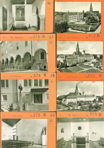 St. Ottilien Lot mit 10 AK Musterkarten Original aus Metzarchiv Bestellvorgänge und Auflagenzahlen