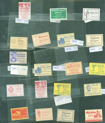 Freiburg Lot mit 100 Umgebung Etiketten