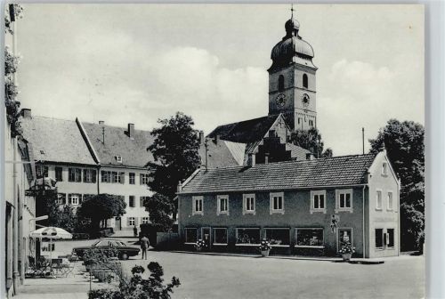 Ebersberg 1968 Marienplatz Pfarrkirche